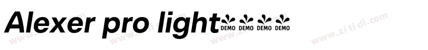Alexer pro light字体转换